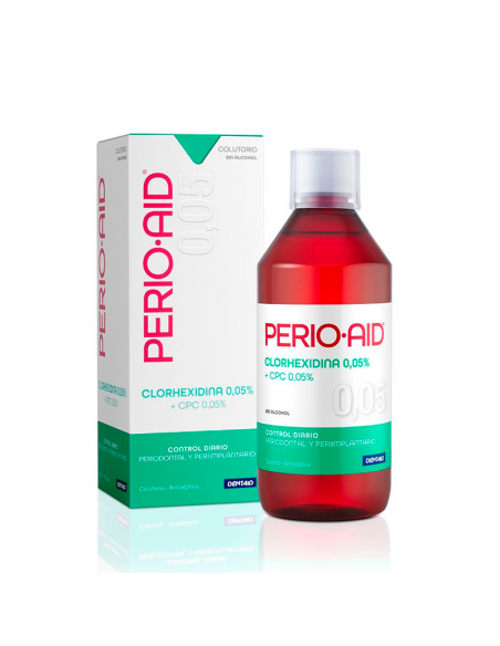 Perio Aid Colutorio  Mantenimiento 500 Ml Clorhexidina 0,05% Mantenimiento Y Control Periodontal