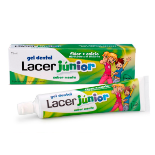 Lacer Junior Gel Dental 75ml Menta.