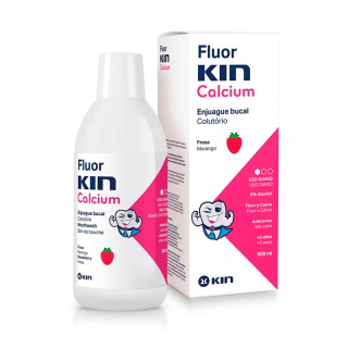 Kin Flúor Calcium Infantil Colutorio Fresa 500ml.