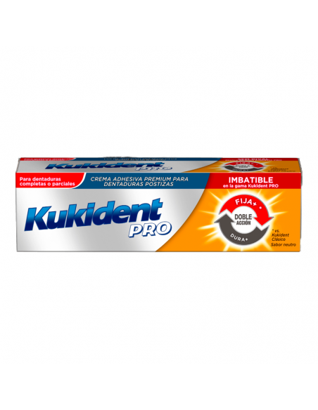 Kukident Pro Doble Acción Crema Adhesiva 40G,