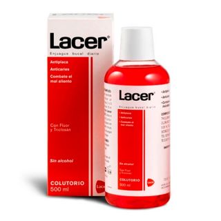 Lacer Colutorio Antiplaca, Anticaries, Antimicrobiano 500ml.