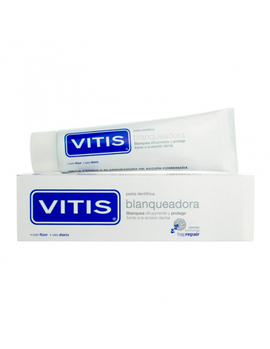 Vitis Pasta Dentrifica Blanqueadora 100ML,Blanquea Eficazmente Y Previene La Sensibilidad Dental