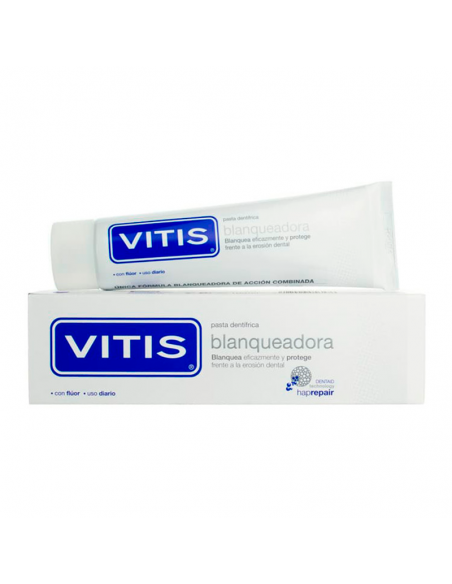 Vitis Pasta Dentrifica Blanqueadora 100Ml,Blanquea Eficazmente Y Previene La Sensibilidad Dental