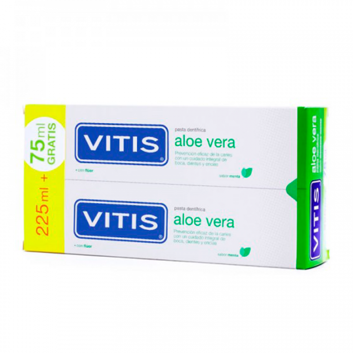 Vitis Pasta Dentrífica Aloe Vera Sabor Menta 250ml.