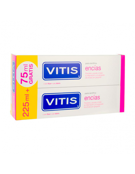Vitis Pasta Dentrífica Encías Con Flúor 2X150Ml