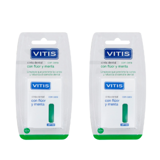 Vitis Cinta con Cera Flúor y Menta 2x50mts.