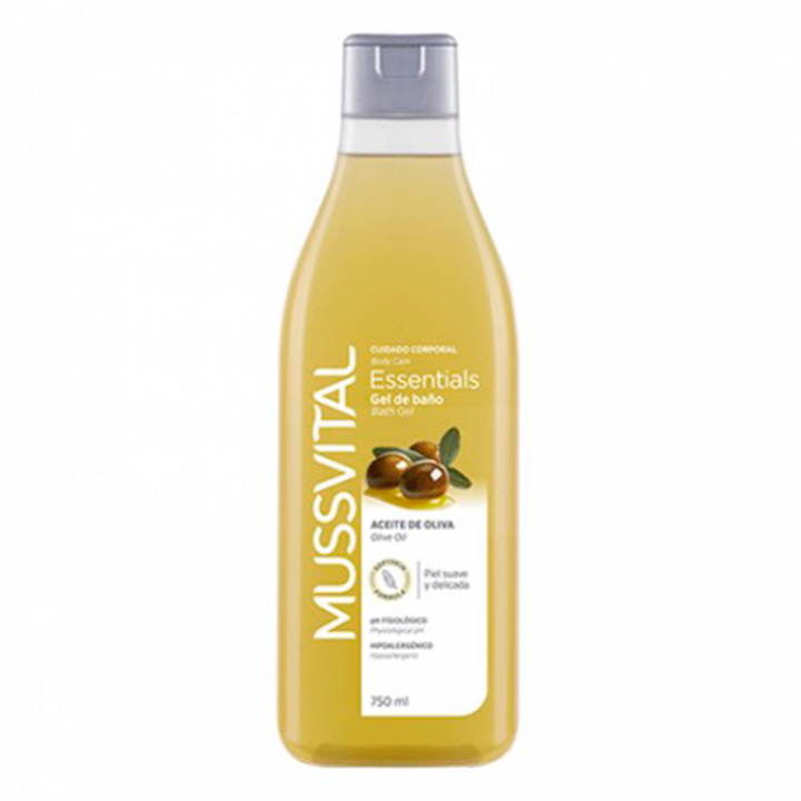Mussvital Essentials Gel de Baño Aceite de Oliva 750ml.