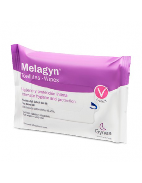 Melagyn Toallitas 15 U Flow Pack Higiene Y Protección Íntima Aceite Del Arbol De Te