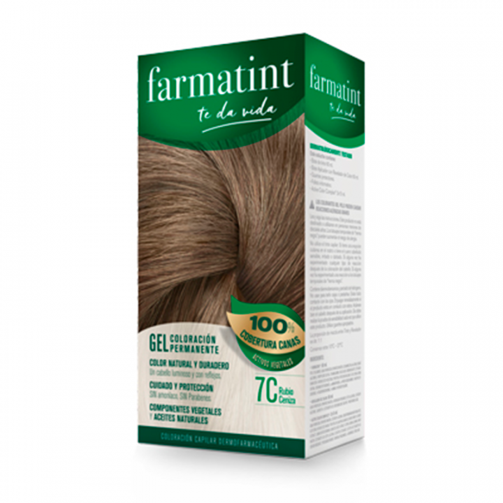 Farmatint Classic 7C Rubio Ceniza 150ml.