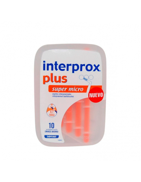 Vitis Interprox Plus Supermicro 10 Cepillos Interproximales Talla ISO1 Sss,Phd Passage Hole Dio,1MM