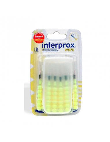 Vitis Interprox Mini 18 Cepillos Interproximales Nuevo Envase Ahorro Con Estuche