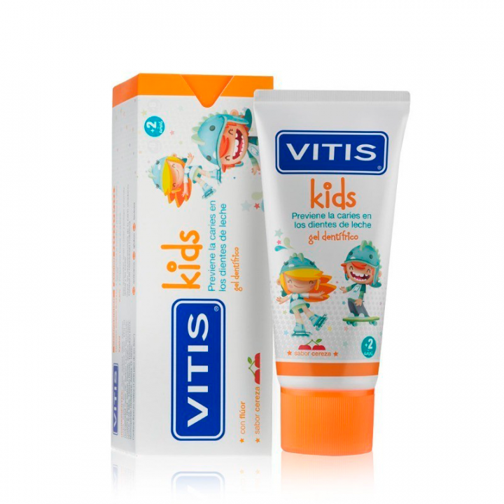 Vitis Kids Gel Dental Sabor Cereza 50ml.