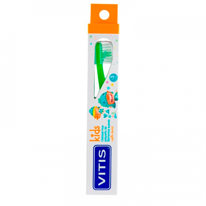 Vitis Kids Cepillo Dental Cabezal muy pequeño.