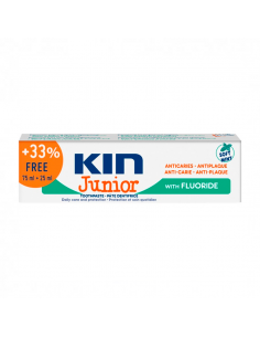KIN JUNIOR PASTA DENTIFRICA ANTICARIES ANTIPLACA SABOR...