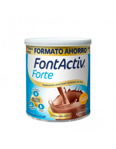 FONTACTIV FORTE SABOR CHOCOLATE FORMATO AHORRO 800 GR HASTA 26 TOMAS POR ENVASES