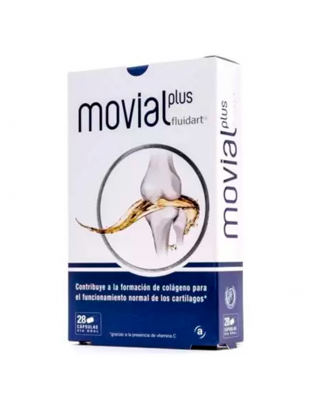 MOVIAL PLUS FLUIDART 28 CAPSULAS CONTRIBUYE A LA FORMACION COLAGENO FUNCIONAMIENTO NORMAL CARTILAGO