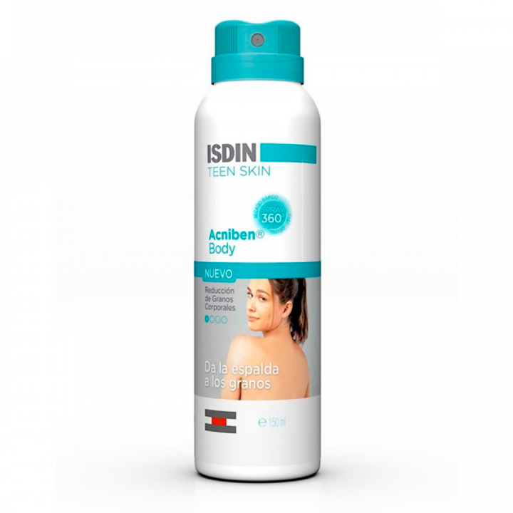 Isdin Teen Skin Acniben Body Granos Corporales Spray 150ml.