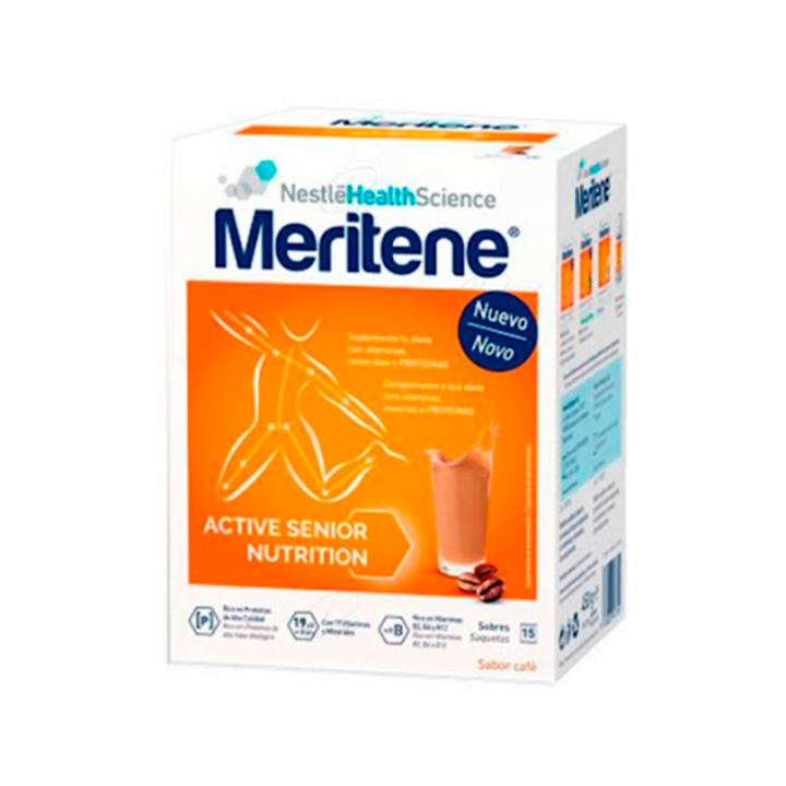 Meritene Active Senior Cáfe Descafeinado 15 Sobres.
