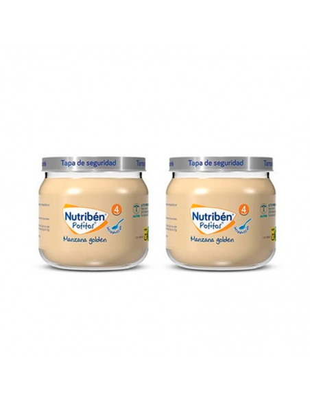 NUTRIBEN POTITOS MANZANA GOLDEN 2X120G