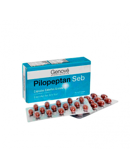 Pilopepta Seb 30 Cápsulas Cabellos Grasos Para La Alopecia De Tipo Seborreico