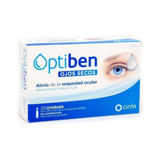 Optiben Gotas Sequedad Ocular 20 Unidosis 0.25ml.
