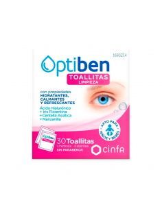 Optiben Toallitas Limpieza Ocular 30 unidades