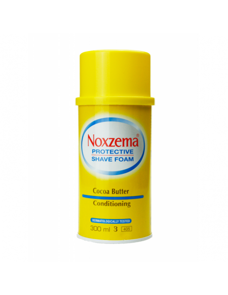 NOXZEMA PROTECTIVE SHAVE COCOA BUTTER ESPUMA DE AFEITAR HIDRATANTE PARA PIEL SECA FORMATO AHORRO 300