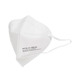 Mascarilla FFP2 Color Blanco Bolsa Transparente.