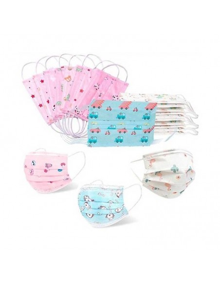 MASCARILLA INFANTIL QUIRURGICA BLANCAS  O COLOR 1 UNIDAD SUELTA: