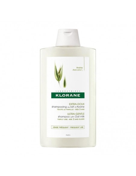 Klorane Champu A La Leche De Avena 200Ml Extrasuave Y Protector,Uso Frecuente Para Toda La Familia.
