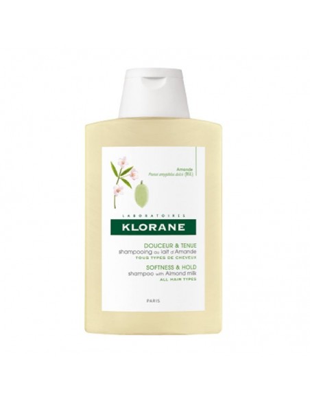 KLORANE CHAMPU LECHE ALMENDRAS FORMATO AHORRO 400ML ENVOLVENTE VOLUMINIZADOR, CAB.FINOS SIN VOLUMEN