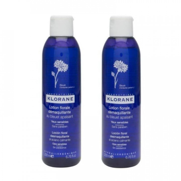 Klorane Desmaquillante de Ojos Aciano 2x200ml.