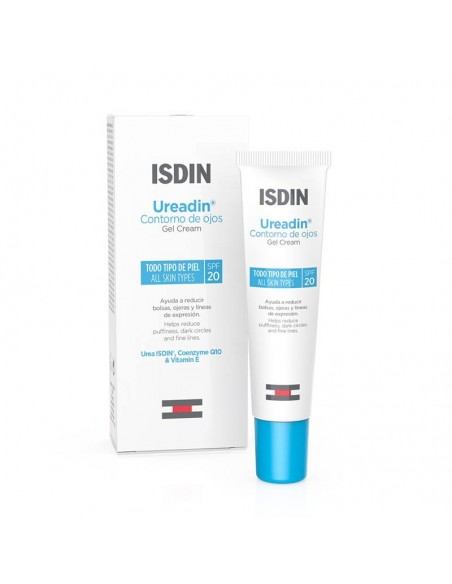 Isdin Hydration Ureadin Contorno De Ojos Gel Cream Spf 20,15Ml, Antiedad, Antibolsas Y Antiojeras