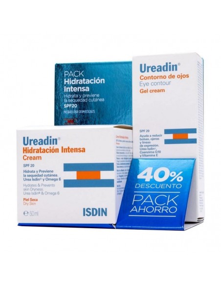 ISDIN HYDRATION UREADIN FORMATO AHORRO PACK ANTIARRUGAS CREMA 50ML + CONTORNO DE OJOS 15ML
