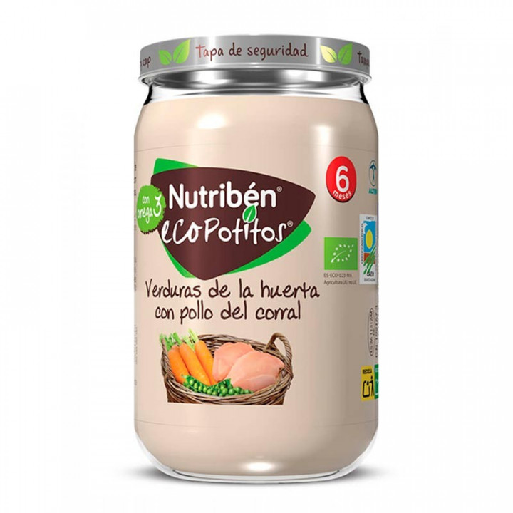 Nutriben Ecopotitos Pollo de Corral con Verduras 235 gr.