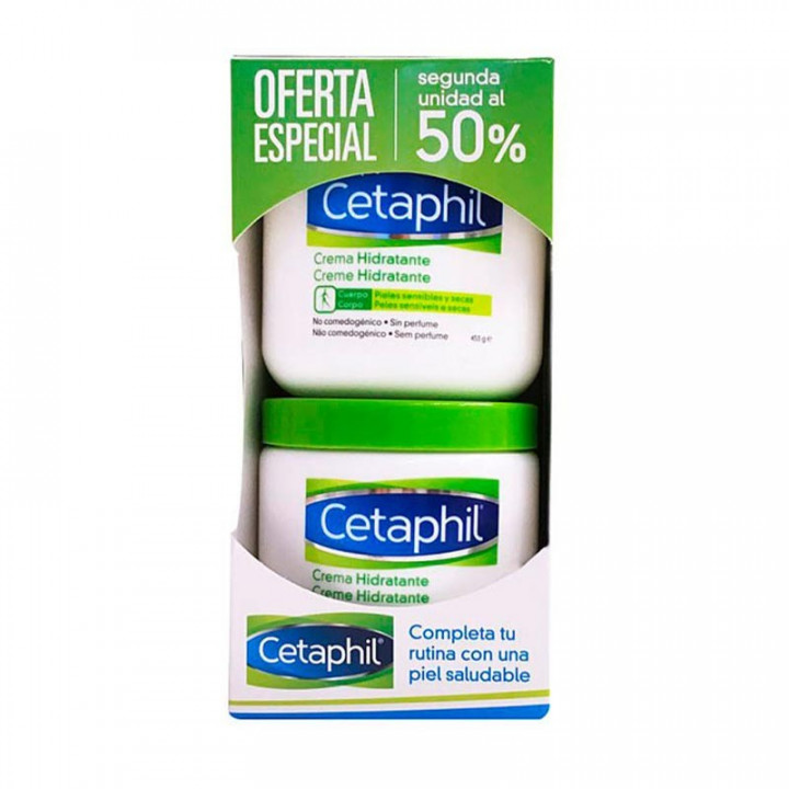 Cetaphill Crema Hidratante Alta Tolerancia Duplo 2x453ml.
