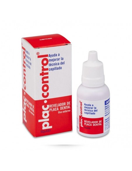 PLAC CONTROL LIQUIDO REVELADOR PLACA DENTAL 15ML,AYUDA A MEJORAR LA TECNICA DEL CEPUILLADO