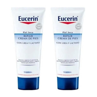 Eucerin Repair Crema de Pies con Urea y Lactato 2x100ml.