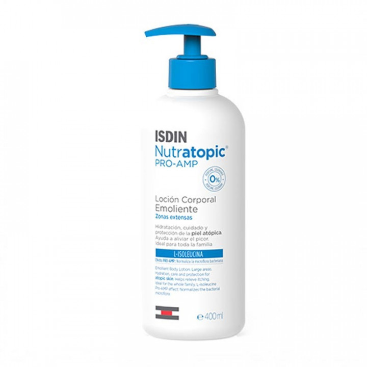 Isdin Nutratopic Pro-Amp Loción Emoliente Corporal 400ml.