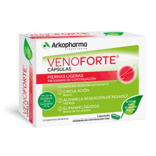 Arkopharma Venoforte Piernas Ligeras 30 Cápsulas.
