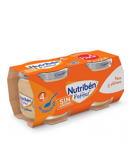 NUTRIBEN POTITO BIPACK 2X120G PERA Y PLATANO