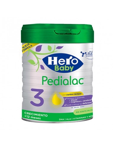 Hero Baby Pedialac 3  Leche Crecimiento 12 MESES+  800 G