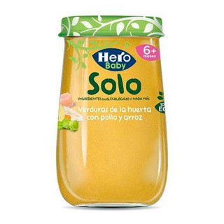 Tarrito Hero Baby Solo Verduras de la Huerta con Pollo y Arroz 120 gr.