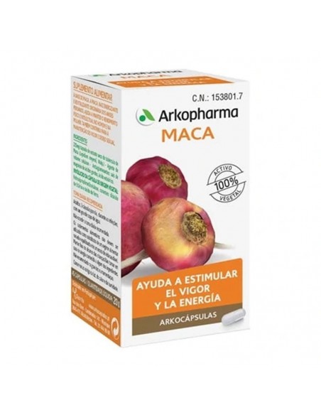 Arkocaps Maca 45 Cápsulas ,Vigor Y Energía, Rendimiento Físico E Intelectual De Adultos