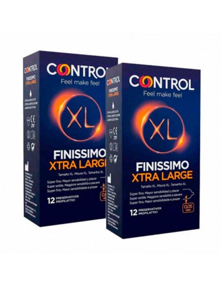 Control Preservativo Finissimo Xl Preservativos 12 + 12 U Pack Ahorro