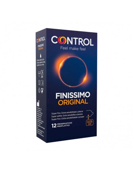 Control Preservativos Finissimo Original 12 Unidades Super Fino
