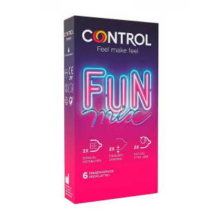 Control Preservativos Fun Mix 6 Unidades Condones.