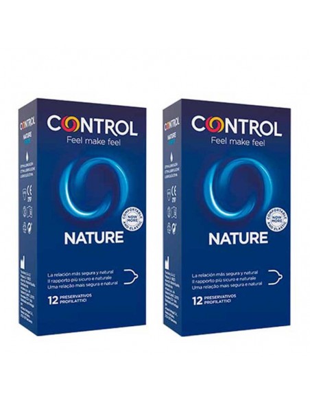 CONTROL PRESERVATIVOS NATURE MEGA AHORRO PACK AHORRO 24 PROFILACTICOS DUPLO 2X12 UDS