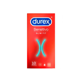 Durex Sensitivo Slim Fit 10 Preservativos - Parafarmacia Cartagena 24h
