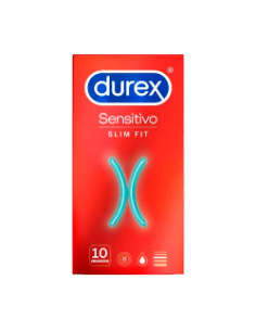 DUREX SENSITIVO SLIM FIT PRESERVATIVOS 10 U